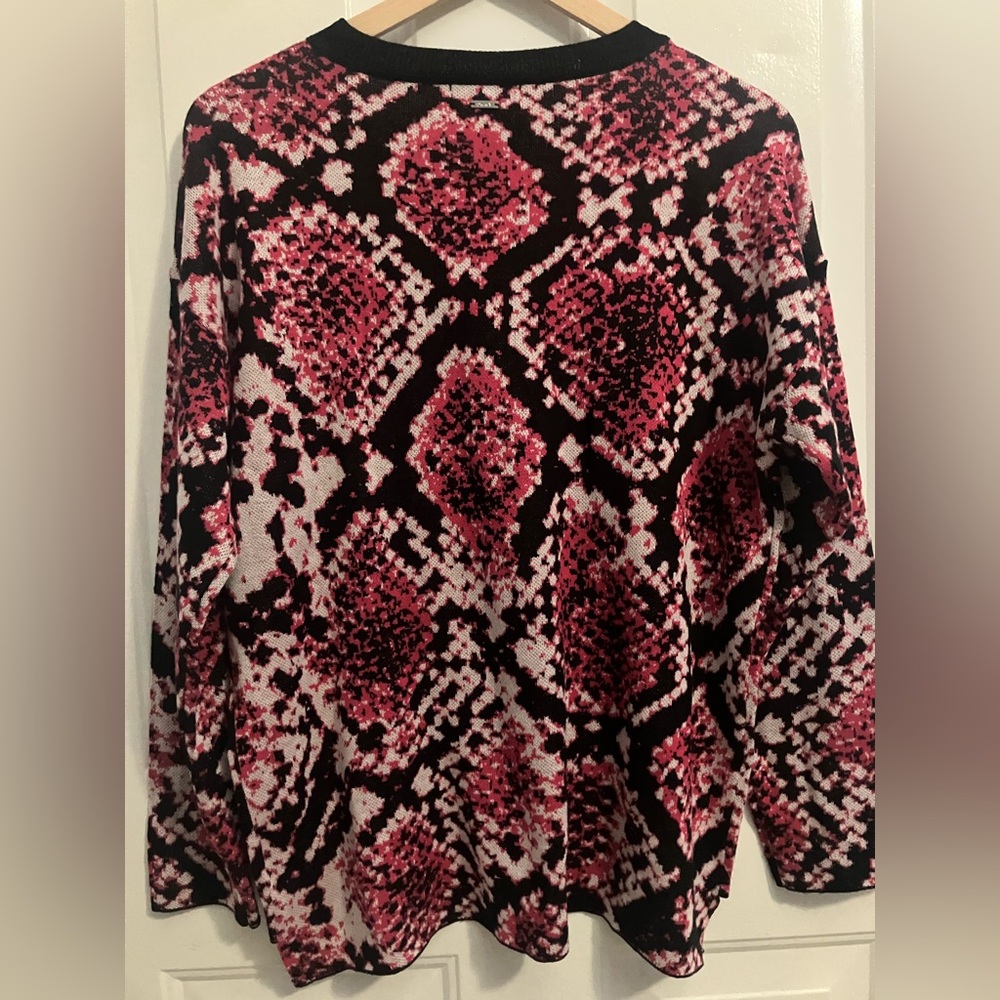 Dkny - Python-Print Sweater Pink/ Black - image 5